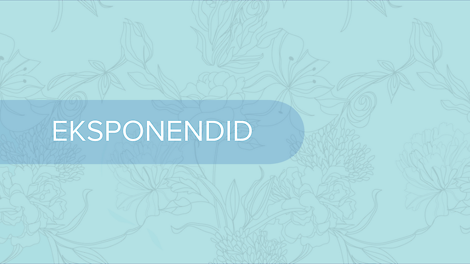 Eksponentide jaotus teemade kaupa