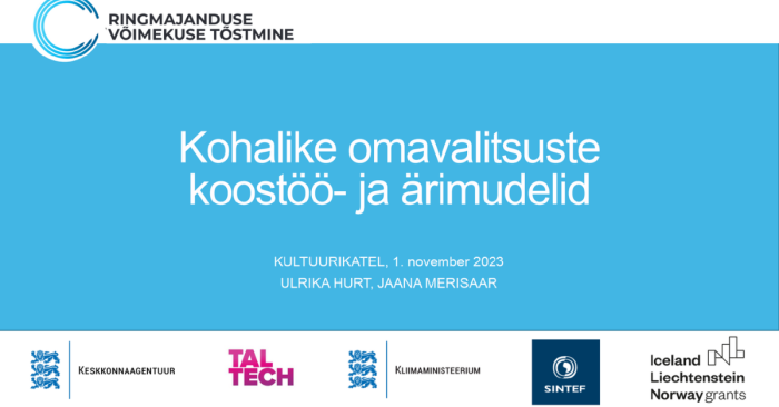 Kohalike omavalitsuste koostöö- ja ärimudelid