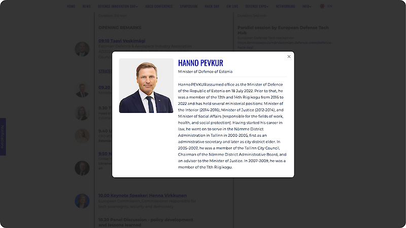 Информация о докладчиках на кончиках пальцев Участники могут просмотреть подробную информацию о докладчиках, включая их биографии, презентации и тезисы. Это поможет слушателям лучше понять контекст и ценность представленного материала до и во время сессий. ✓ Богатые профили докладчиков с подробной информацией о презентациях