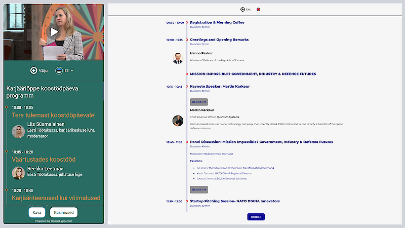 Режим выездного мероприятия Все наши функции полностью работают в режиме выездного мероприятия, за исключением потокового видео. Участники очных мероприятий могут просматривать повестку дня, взаимодействовать с докладчиками, задавая вопросы, и общаться с другими участниками, создавая единый опыт для всех форматов мероприятий. ✓ Бесшовный опыт для очных и виртуальных участников