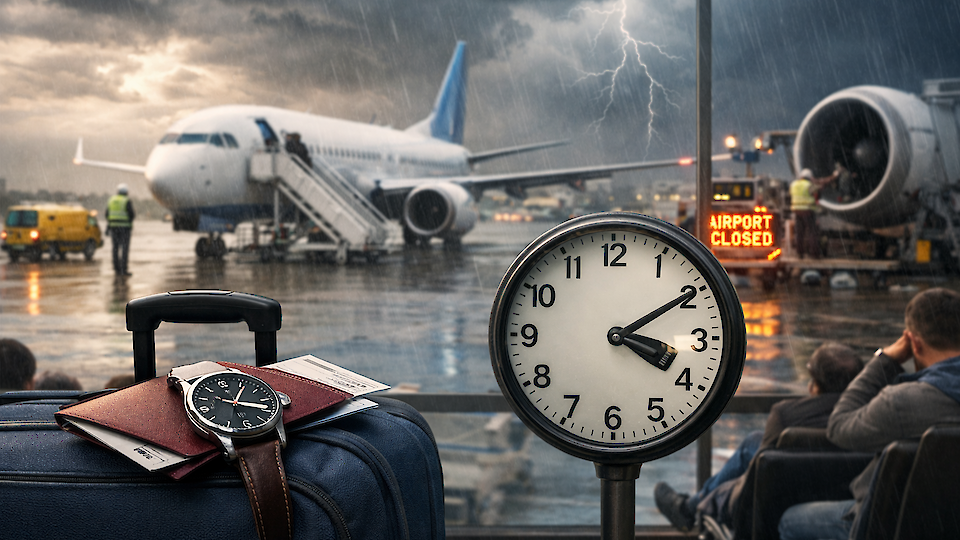 Lentoviivästyksen korvaus