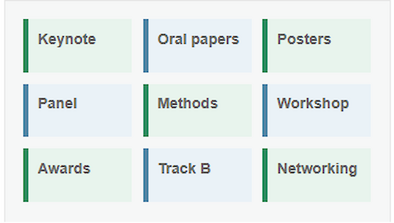 5&nbsp; Build the scientific programme Turn accepted abstracts into a clear multi-track agenda. ✓&nbsp; Drag abstracts onto time slot ✓&nbsp; Create sessions, sub-sessions and parallel sessions ✓&nbsp; Add speakers and publish the programme
