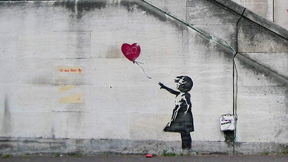 A multimedia show featuring works by street art artist Banksy