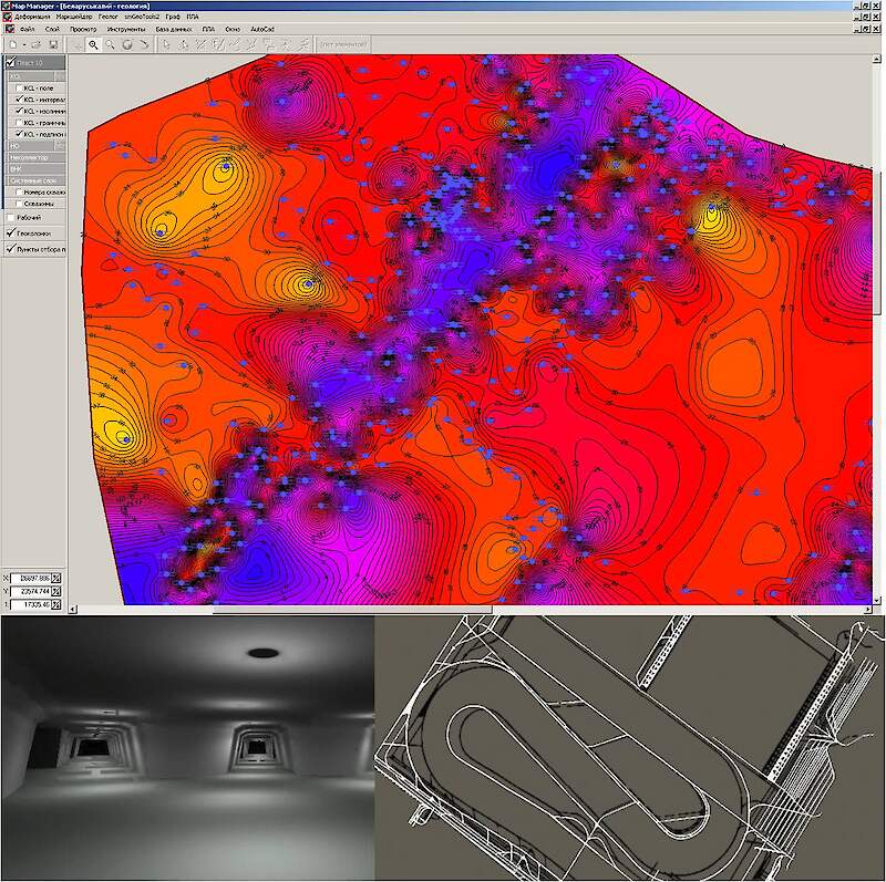 Korporacyjny system komputerowy do wspomagania i projektowania pomiarów geologicznych i górniczych. Usługi rozwoju GIS