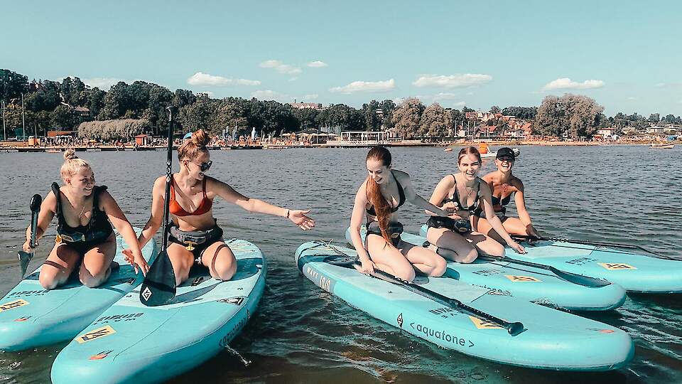 Paddleboard (SUP) rental point at Lake Tamula
